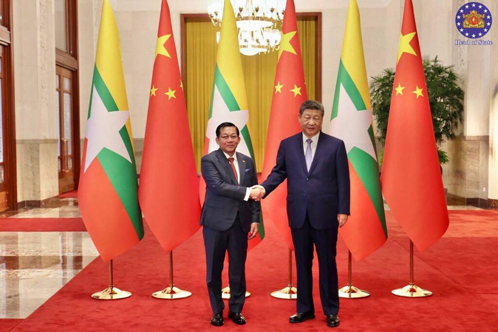 တရုတ်ခေါင်းဆောင် ရှီကျင့်ဖျင်သည် မြန်မာနိုင်ငံ၏ အချုပ်အခြာအာဏာကို ကာကွယ်စောင့်ရှောက်ရာတွင် ထောက်ခ...
