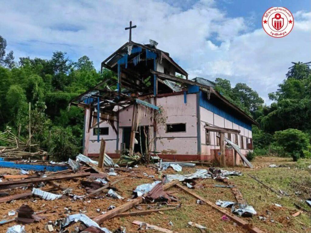 တိုက်ခိုက်မှုအတွင်း ကလေးသုံးဦး သေဆုံးခဲ့ရပြီး နေအိမ်များစွာနှင့် ဘုရားရှိခိုးကျောင်းတစ်ကျောင်းလည်...