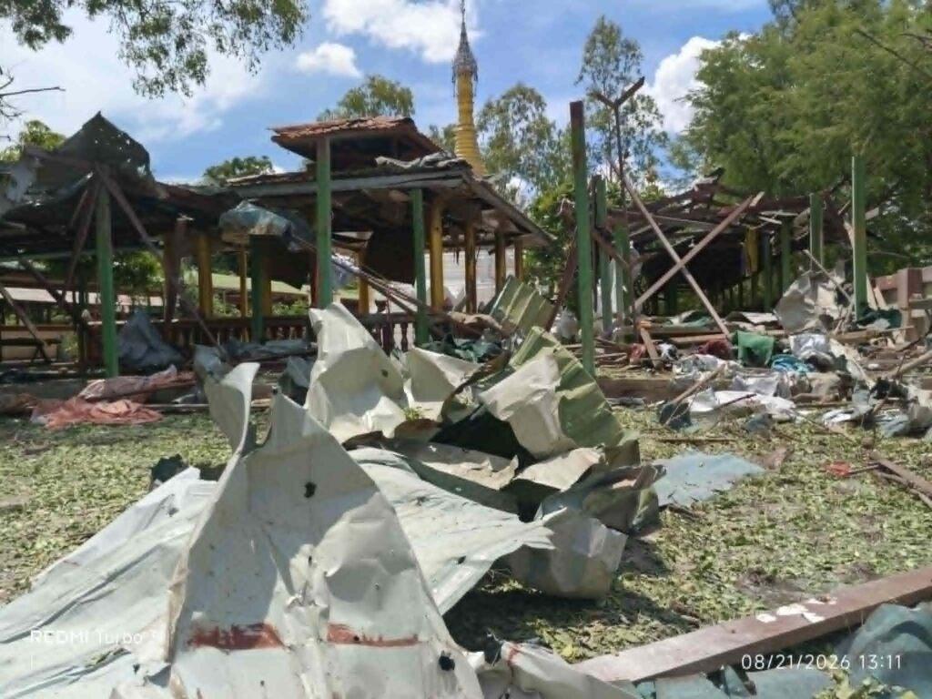 ပြီးခဲ့သည့်အပတ်က စစ်ကိုင်းတိုင်း၊ မြောင်မြို့နယ်ရှိ ဘုန်းကြီးကျောင်းတစ်ကျောင်းတွင် တရားအားထုတ်သူမ...